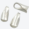 スターリングシルバー チェーンの終端記号, 92.5％純度シルバー, メッキ, 無色 穴:約 1.5mm, 100ペア/バッグ, 売り手 バッグ