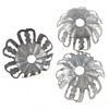 Eisen Perlenkappen, Blume, plattiert, keine, 12x12x5-6mm, Bohrung:ca. 2mm, 10000PCs/Tasche, verkauft von Tasche