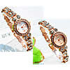 Fashion Watch Bracelet, Zinc Alloy, with Glass, plated, for woman & with rhinestone 22mm, 8mm Approx 7 Inch 