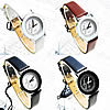 Women Wrist Watch, Zinc Alloy, with PU Leather & Glass, platinum color plated, for woman 27mm, 14mm Approx 7.8 Inch 
