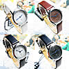 Women Wrist Watch, Zinc Alloy, with PU Leather & Glass, platinum color plated, for woman 28mm, 14mm Approx 7.8 Inch 