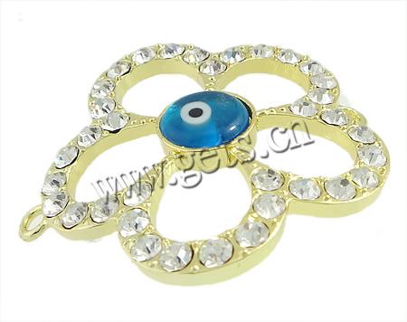 Flower Zinc Alloy Connector, plated, Customized & 5 petal & 1/1 loop, more colors for choice, 40x39x6mm, Hole:Approx 2.5mm, Sold By PC