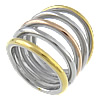Stainless Steel Finger Ring, plated, 23mm, 16.5mm, US Ring 