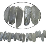Placage électrophorèse perles de quartz, Cristal naturel, pepite, Placage coloré, 5-57mm Environ 1.2-1.5mm .5 pouce, Vendu par brin