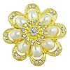Flower Zinc Alloy Connector, plated, Customized &  & with rhinestone Approx 2mm 