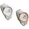 Unisex Wrist Watch, Zinc Alloy, with Glass, Round, plated, stem-winder & with single calendar & for man 40mm, 18mm Approx 8.8 Inch 