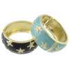 Enamel Zinc Alloy Bangle, gold color plated, with rhinestone 30mm, 75mm, 59mm Approx 7.2 Inch 