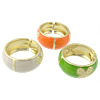 Enamel Zinc Alloy Bangle, gold color plated, with rhinestone 76mm, 31mm, 60mm Approx 7.5 Inch 