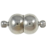 Brass Magnetic Clasp, Calabash, single-strand, platinum color Approx 1.5MM 