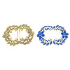 Zinc Alloy Decorative Buckle, Calabash, gold color plated, with acrylic rhinestone Approx 2.6mm 