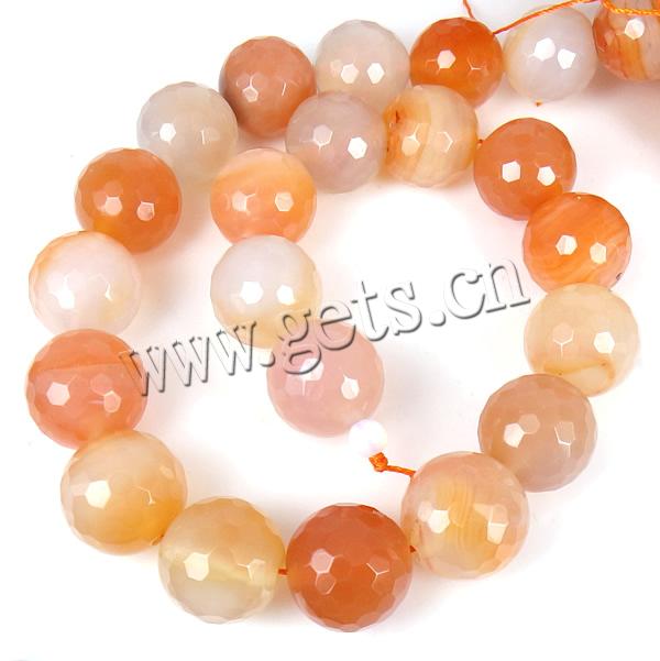 Natural Red Agate Beads, Round, more sizes for choice & faceted, Hole:Approx 0.8-1.2mm, Length:Approx 16 Inch, Sold By Strand
