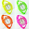 Cuff Bangle Watch, Zinc Alloy, with Glass, painted, for woman & with rhinestone 33mm, 6mm Approx 6.7 Inch 