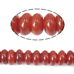 Natural Red Agate Beads, Rondelle Approx 1mm Approx 15 Inch 