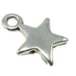 Zinc Alloy Star Pendant, plated nickel, lead & cadmium free Approx 2mm 