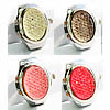 Watch Finger Ring, Zinc Alloy, with Glass, platinum color plated, with rhinestone 