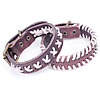 Cowhide Bracelets, with Cotton Cord, zinc alloy buckle, antique gold color plated 25cm, 16cm Approx 9.8 Inch 