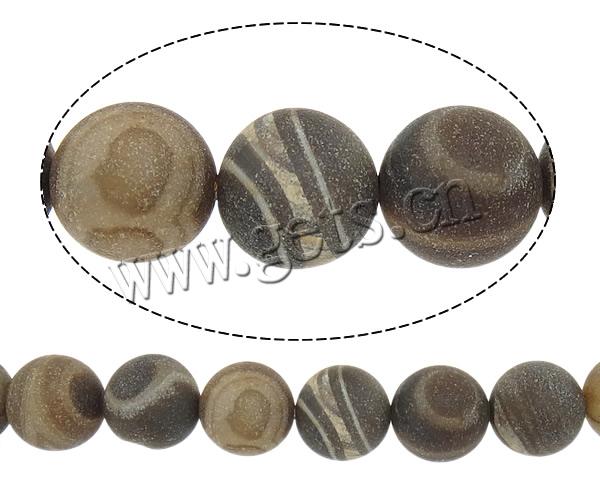 Natural Lace Agate Beads, Round, Customized & more sizes for choice, coffee color, Hole:Approx 1.2-1.5mm, Length:Approx 15.5 Inch, Sold By Strand