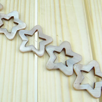 La Perla de Concha Natural, Nácar, Estrella, más colores para la opción, 32x32mm, longitud:aproximado 15 Inch, Vendido por Sarta