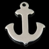 Stainless Steel Tag Charm, Anchor, nautical pattern, original color Approx 1mm 