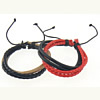 PU Leather Cord Bracelets 4mm Approx 8-10 Inch 