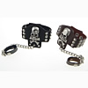 Men Bracelet, Cowhide, with iron chain & Zinc Alloy, iron clasp 26mm, 57mm Approx 8.5 Inch 