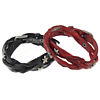 Cowhide Bracelets, with Zinc Alloy 11.5mm Approx 19 Inch 
