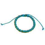 PU Cord Bracelets, rope design 6mm, Sold per 7.  Strand