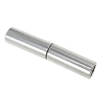 Brass Magnetic Clasp, Tube, half-drilled, platinum color, 16x3mm, Sold by PC