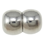Brass Magnetic Clasp, Calabash, half-drilled, platinum color, 15.5x10mm, Sold by PC