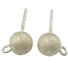 Sterling Silver Earring Stud Component, 925 Sterling Silver, Round, with loop Approx 2.5mm 