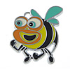 Zinc Alloy Animal Pendants, Bee, plated, enamel Approx 2.5mm 