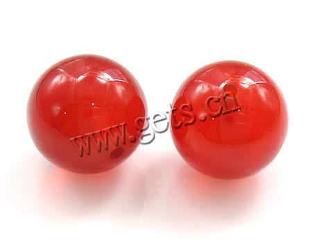Natural Red Agate Beads, Round, more sizes for choice & half-drilled, Hole:Approx 0.5mm, Sold By PC