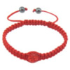 Rhinestone Woven Ball Bracelets, with Nylon Cord & Hematite, handmade Approx 6.5-11 Inch 