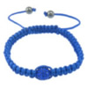 Bracelets de Woven Ball à stras , strass, avec corde en nylon & Hématite, fait à la main, plus de couleurs à choisir Environ 6.5-11 pouce, Vendu par brin
