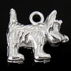Sterling Silver Animal Pendants, 925 Sterling Silver, Dog, plated Approx 1.8mm 