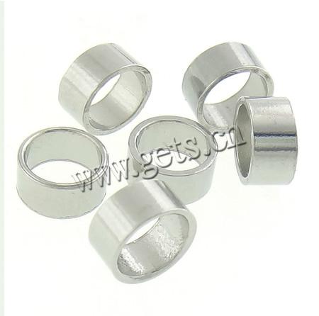 Stainless Steel Tube Beads, original color, 6x3mm, Hole:Approx 5mm, Sold By PC