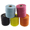 Cordón de algodón encerado, más colores para la opción, 1mm, longitud:750 m, Vendido por UD