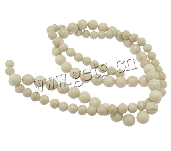 Marble Beads, Natural Marble, Round, more sizes for choice, Hole:Approx 1mm, Length:Approx 15 Inch, Sold By Strand