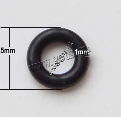 Plastic Linking Ring, PVC Plastic, Donut, different size for choice, black, 10000PCs/Bag, Sold By Bag