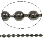 Iron Ball Chain, plated nickel free, 2.4mm 
