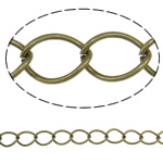 Железная цепочка овальной формы, Железо, Другое покрытие, Много цветов для выбора, не содержит никель 25м/Strand, продается Strand