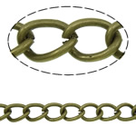 Железная цепочка-твист овальной формы, Железо, Другое покрытие, Много цветов для выбора, не содержит никель, 50м/Strand, продается Strand