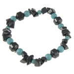 Non Magnetic Hematite Bracelet, Glass, with Non Magnetic Hematite .5 Inch 