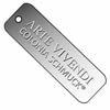 Stainless Steel Pendants, 304 Stainless Steel, Rectangle, with letter pattern, original color 0.5 mm Approx 2mm 