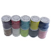 Gewachsten Baumwollkordel, Baumwolle, gemischte Farben, 1mm, 10PCs/Menge, 10m/PC, verkauft von Menge
