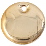 Plated Acrylic Pendants, Coin, gold color plated Approx 1mm 