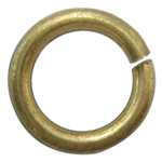 Brass Ring Jump Abierta, metal, Donut, chapado, más colores para la opción, 8*1.2, agujero:aproximado 6mm, Vendido por KG