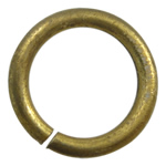Messing öffnen Sprung Ring, Kreisring, plattiert, keine, 9x1.5mm, Bohrung:ca. 5mm, verkauft von kg