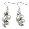 Stainless Steel Drop Earring, Helix, original color, 50mm Approx 2 Inch 