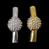 Zinc Alloy Magnetic Clasp, Lantern, plated, Customized & with rhinestone Approx 